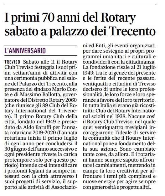 20190924 gazzettino rotary